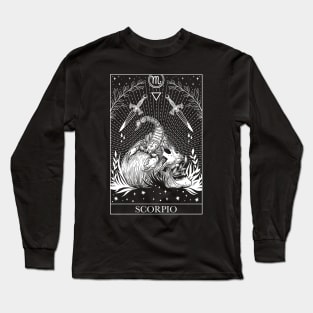 Zodiac sign tarot card Scorpio Long Sleeve T-Shirt